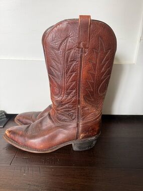 Vintage Leather Cowboy Boots